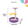 FurryLiving Astra 3Level Cat Tree for Cats & Kittens with Scratching Post and Hanging Toy for Cats Cats-Toys FurryLiving Dropship