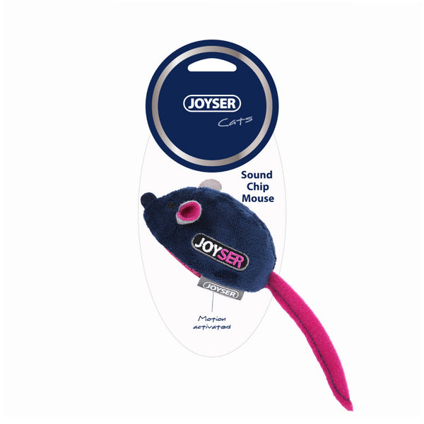Joyser Cat Mouse Toy with Sound Chip for Cats (Dark Blue)