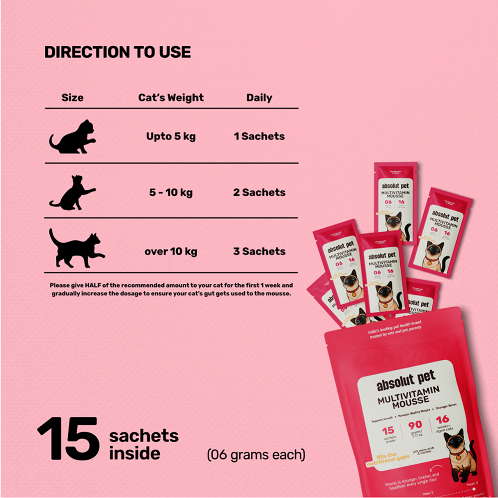 Absolut Pet Multivitamin Mousse Cat Supplement