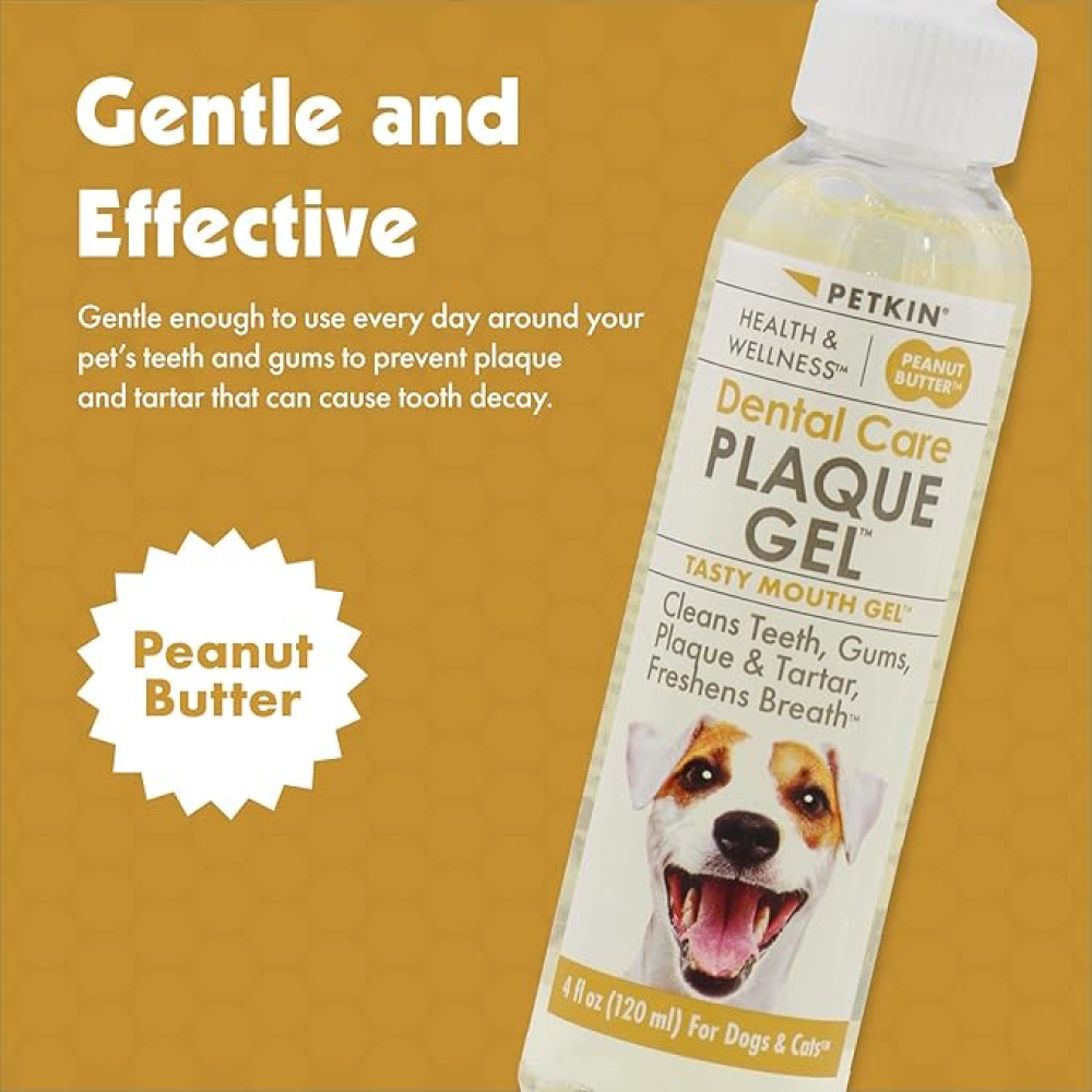 Petkin Peanut Butter Plaque Gel for Dogs and Cats Both-Health & Wellness Petkin