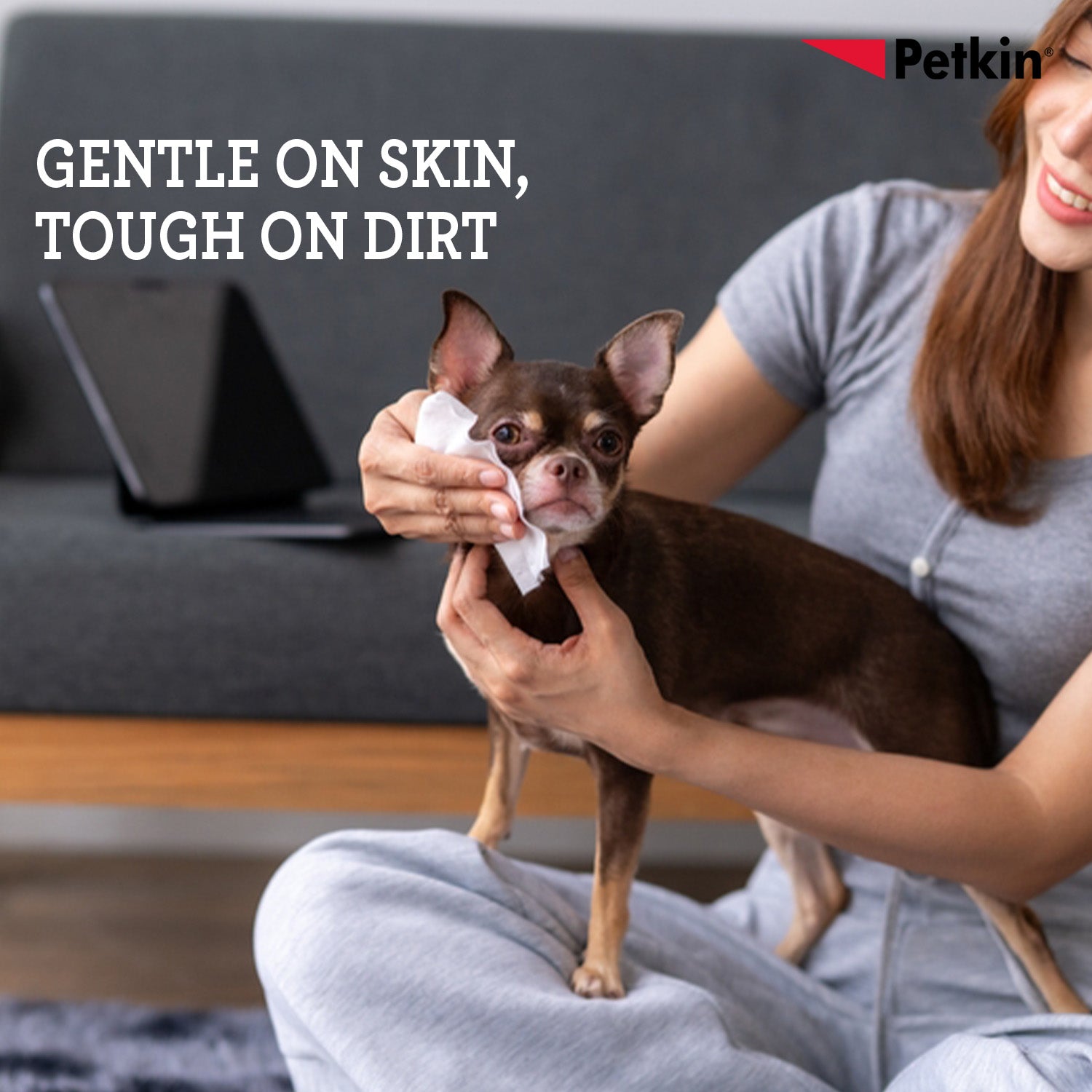 Petkin Gaint Big N' Thick Unscented Petwipes for Dogs and Cats Both-Grooming Supplies Petkin