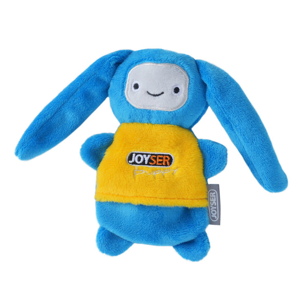 Joyser Puppy Rabbit Plush Toy for Dogs (Blue/Yellow)