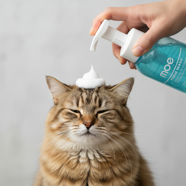 Moe Puppy Cleansing & Conditioning Foam Shampoo for Cats