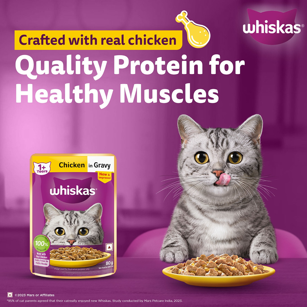 Whiskas Chicken in Gravy Adult Cat Wet Food Cats-Wet Food Whiskas
