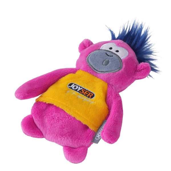 Joyser Puppy Monkey Plush Toy for Dogs (Pink/Yellow)