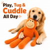 Talking Dog Club Monkey Trouble Reinforced Fabric Plush & Rope Toy for Dogs Dogs-Toys Talking Dog Club Dropship