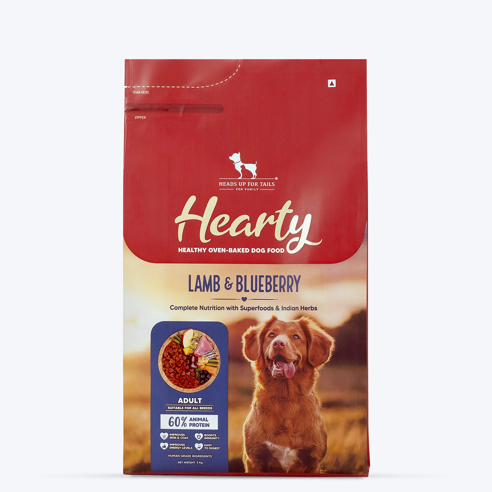 HUFT Hearty Oven Baked Lamb & Blueberry with Superfood Adult Dog Dry Food Dogs- Dry Food Heads Up for Tails