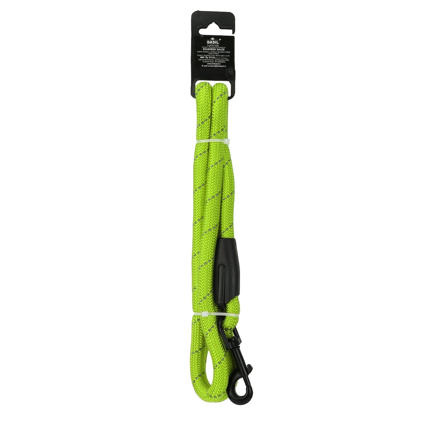 Basil Rope Leash for Dogs and Cats (Green)
