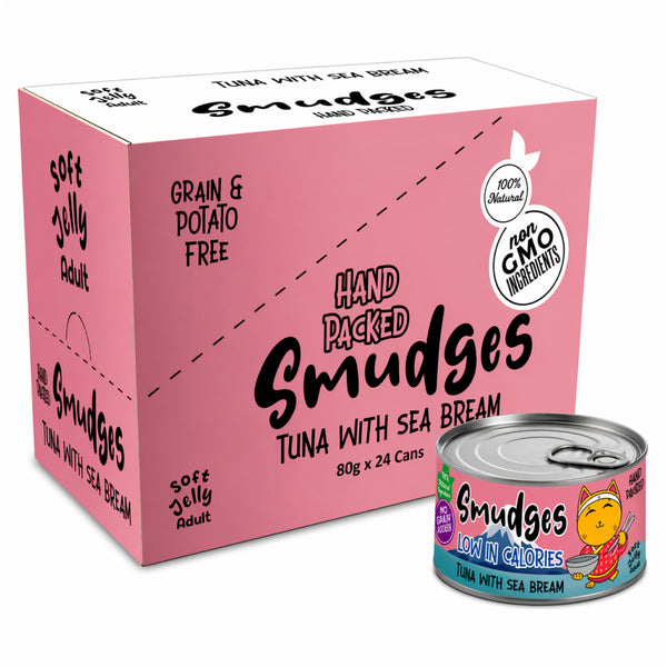 Smudges Tuna Flakes with Sea Bream in Soft Jelly Adult Cat Wet Food