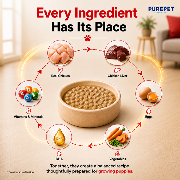 Purepet Chicken & Vegetable Chunks in Gravy Puppy Dog Wet Food