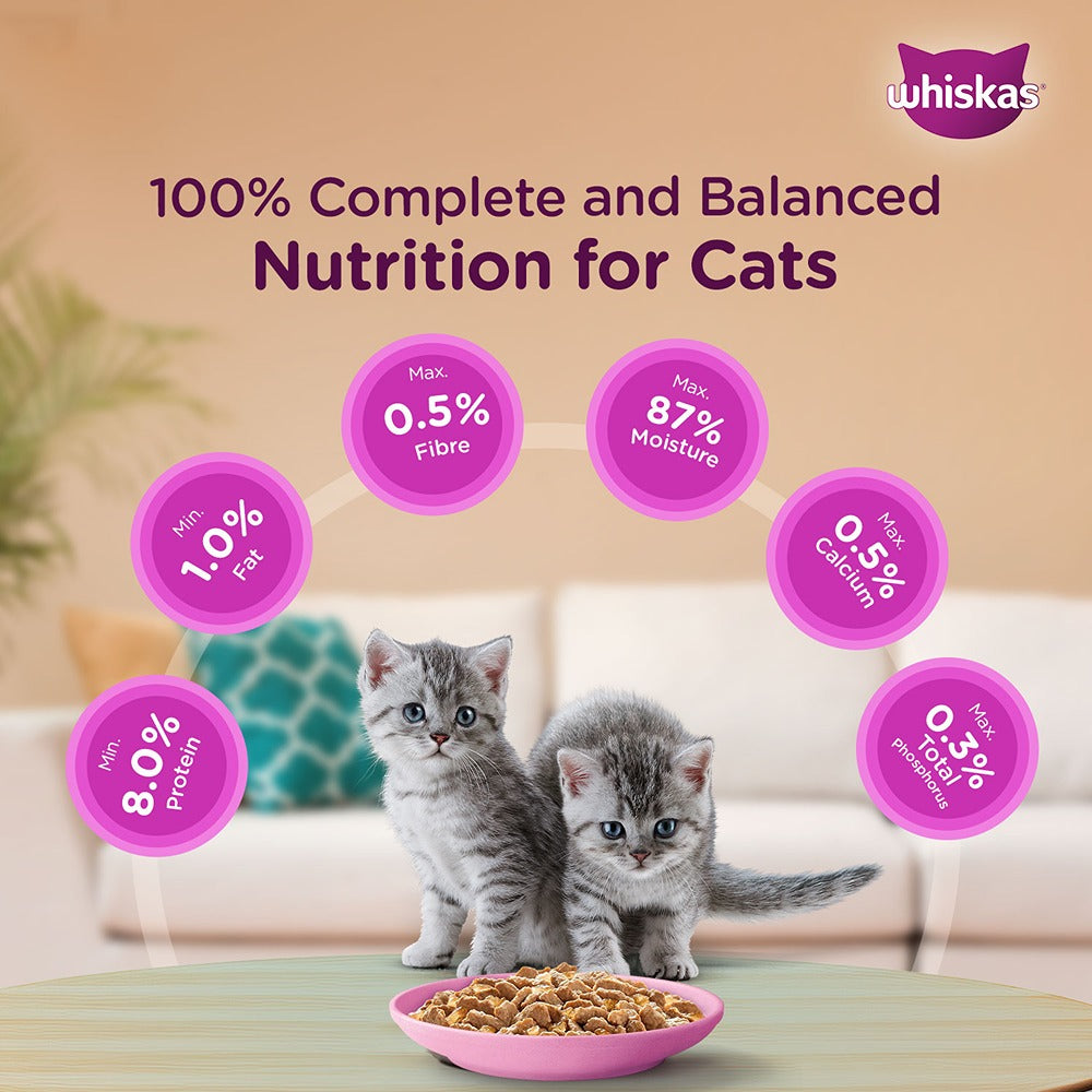 Whiskas Tasty Mix Seafood Cocktail Carrot Gravy Kitten Cat Wet Food Cats-Wet Food Whiskas