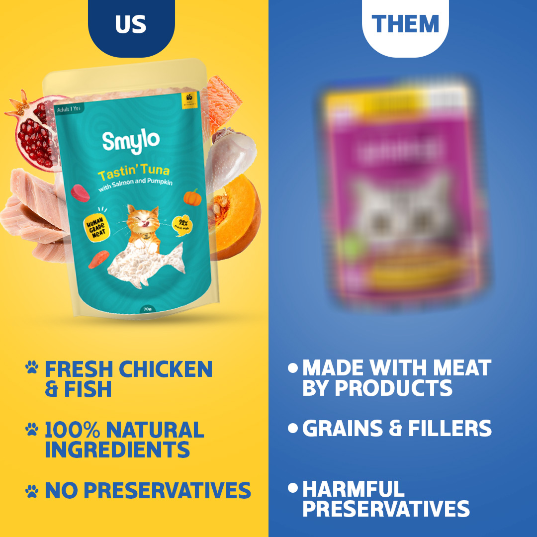 Smylo Kitten Trial Box, Tuna & Chicken, Fresh & No-Preservative Wet Cat Food Cats-Wet Food Smylo