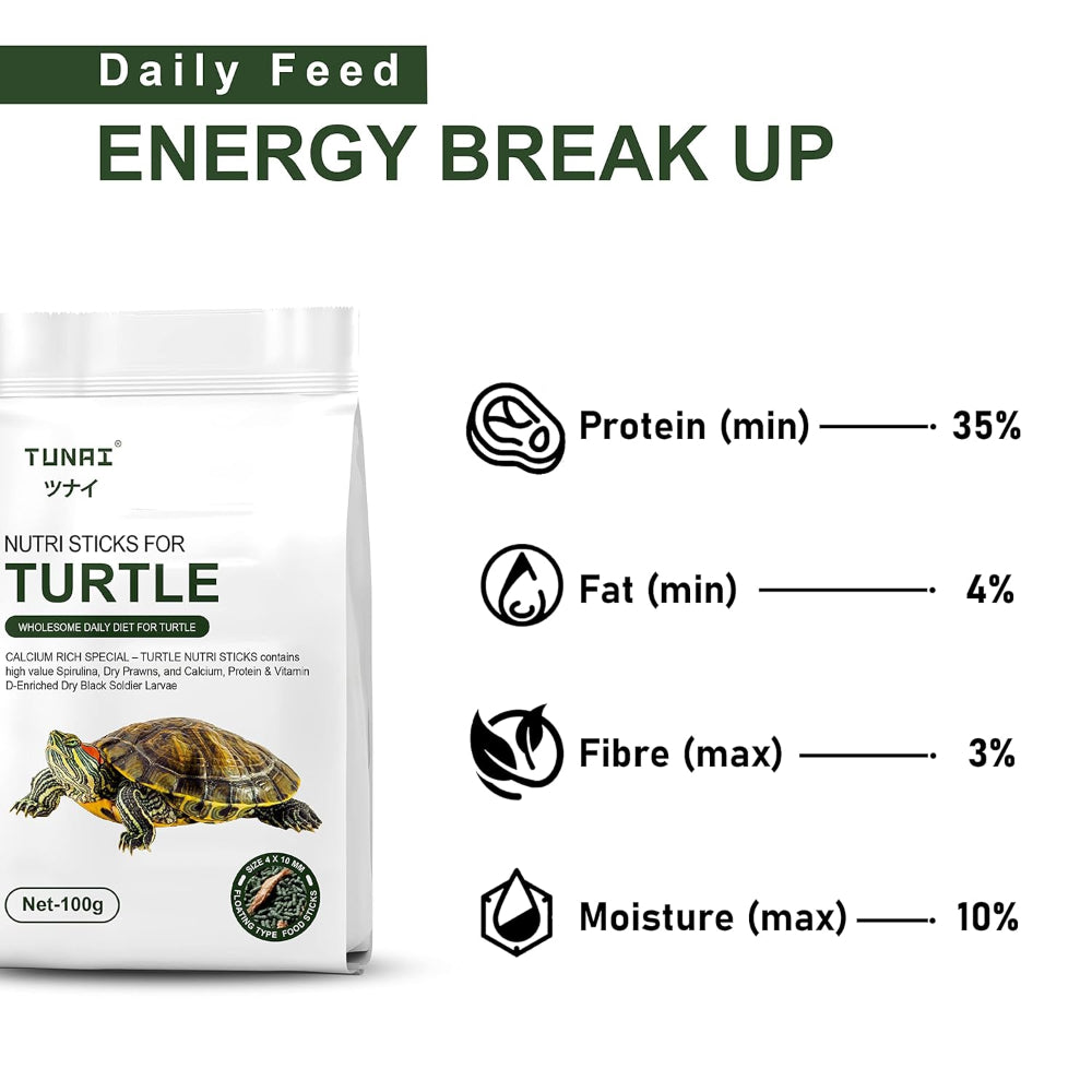 Tunai 3in1 Adult Turtle and Tortoise Food Fish Tunai