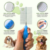 Groom My Pet Double Side Steel Comb for Dogs and Cats (Blue) Both-Grooming Supplies Groom My Pet Dropship