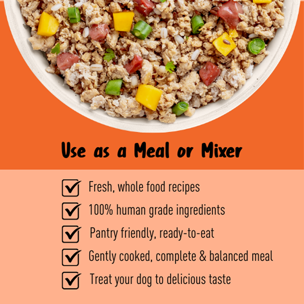 Homiee & Ginger Mini Meals Chicken & Barley Fresh Food for Dogs (Buy 2 Get 1 Free) Dogs-Wet Food Homiee & Ginger