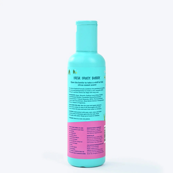 Bubble Up Pomegranate & Aloe Vera 2 In 1 Shampoo with Conditioner for Dogs