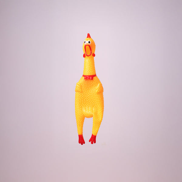 Skatrs Chicken Chew Toy for Dogs (Yellow)