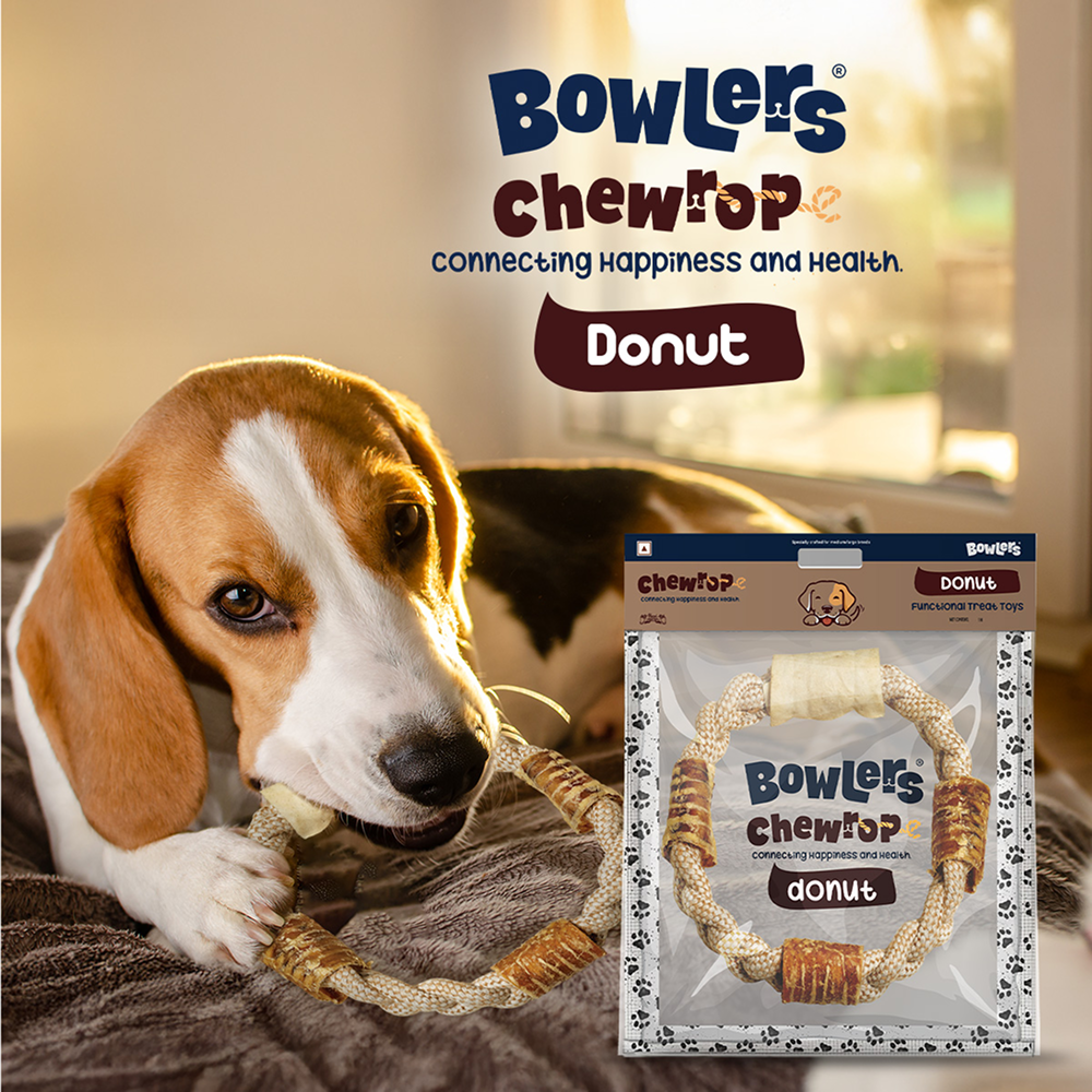 Bowlers Chewrope Donut Functional Dog Treats Dog Treats + Others Bowlers