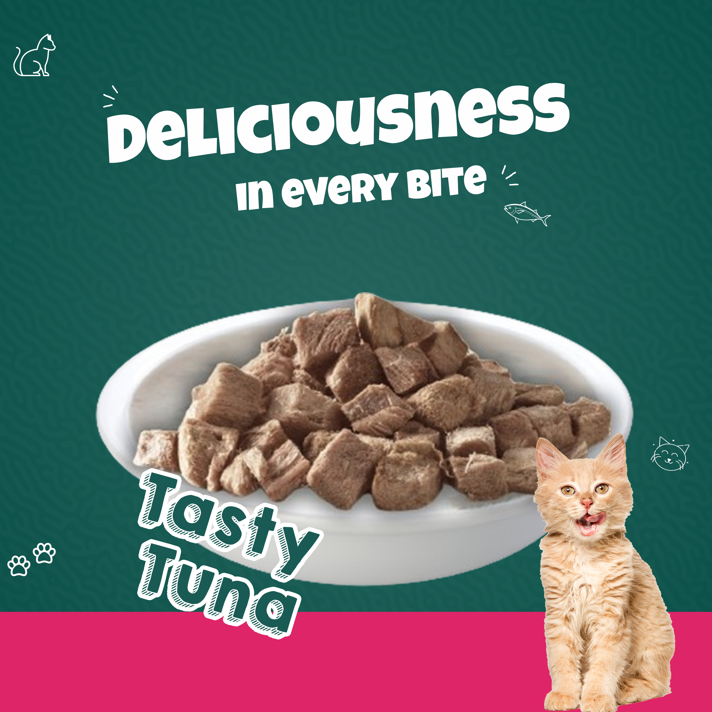 Goofy Tails Freeze Dried Tuna Cat Treats Cats-Treats & Others Goofy Tails