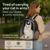 Zoivane Carrier Bag pack for Cats (Black) Cats-Bedding, Mats & Travel Supplies Zoivane