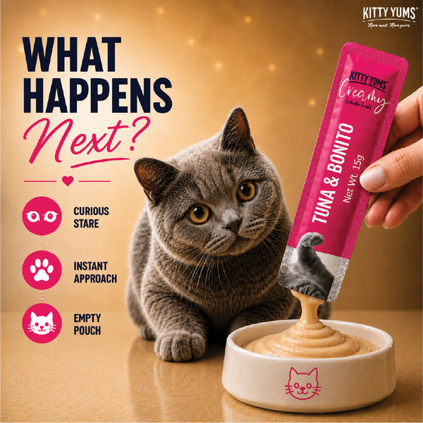 Kitty Yums Tuna & Bonito Creamy Cat Treats