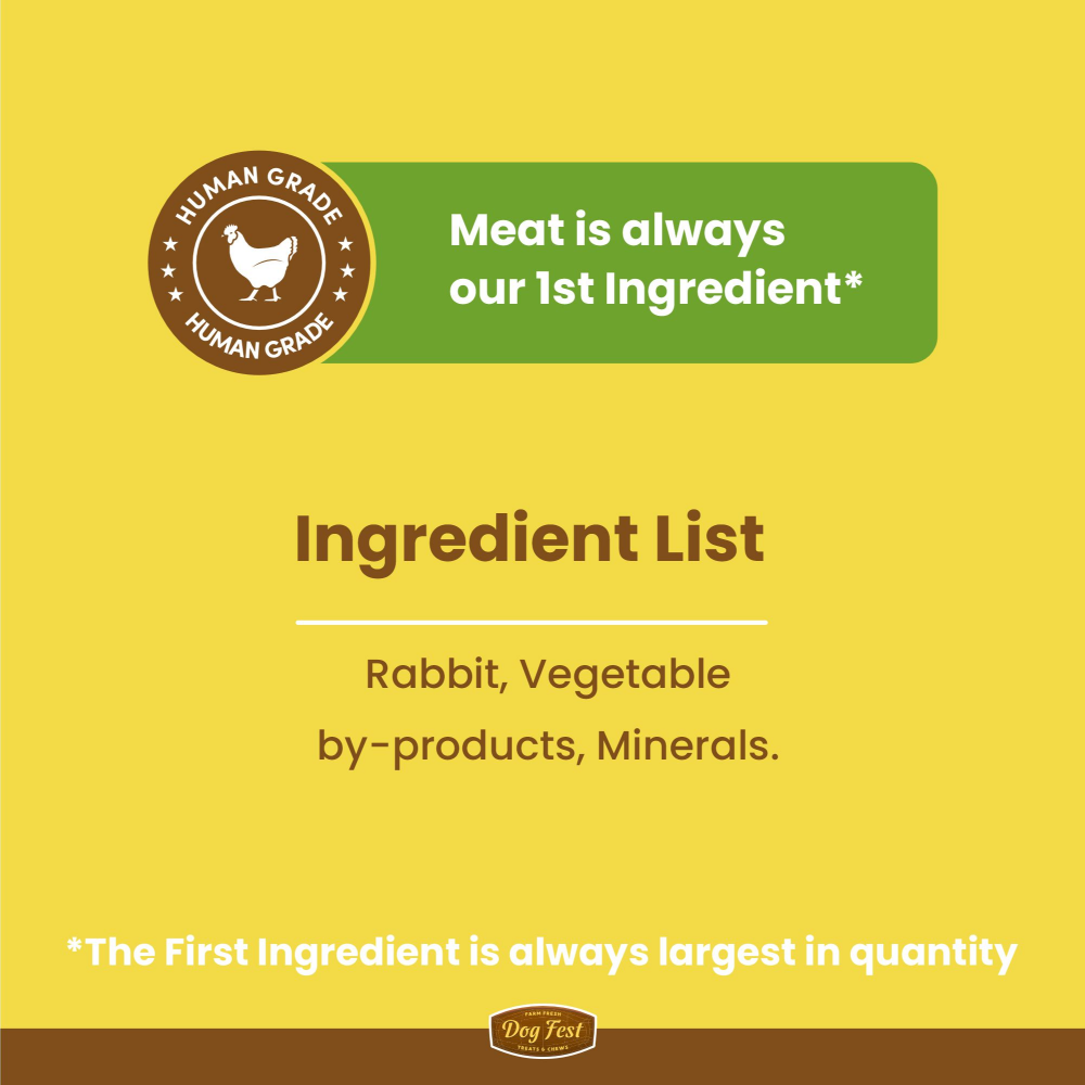 Dogfest Rabbit Meat Sticks Dog Treats (Limited Shelf life) Dog Treats + Others Petfest