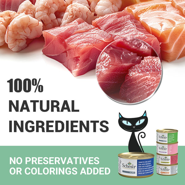 Schesir Tuna In Jelly with Whitebaits Adult Cat Wet Food