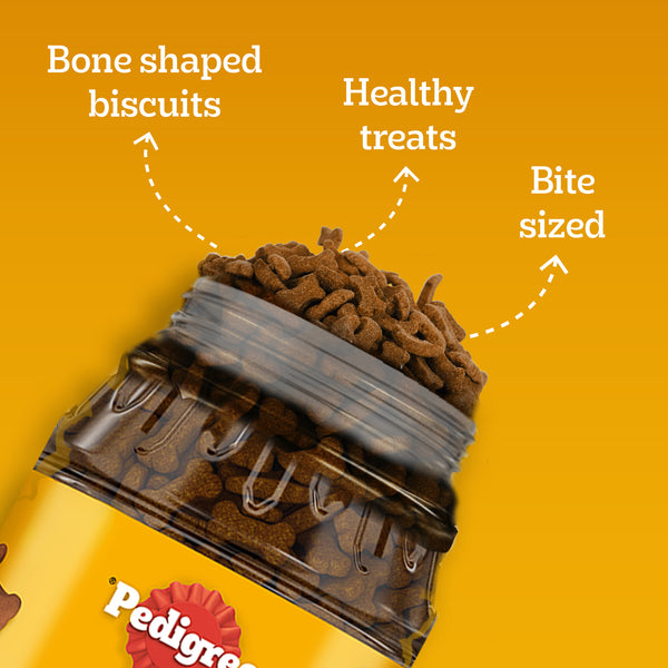 Pedigree Lamb Flavour (4+ Months) Biscrok Biscuits Jar Treats for Dogs