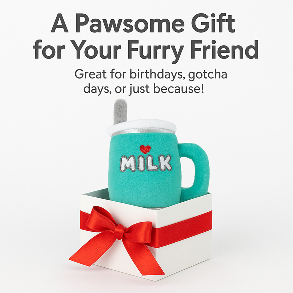 Talking Dog Club Milk Mug Plush Toy for Dogs (Green) Dogs-Toys Talking Dog Club Dropship