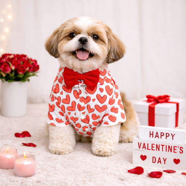 Dogobow Hearty Shirt for Dogs (Red)