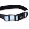 Basil Adjustable Padded Collar for Dogs (Black/Gray)