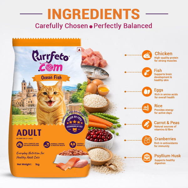 Purrfeto.com Ocean Fish Adult Cat Dry Food
