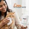 Pupr Lemongrass Oil and Aloe Vera Infused Wipes for Dogs & Cats Dog-Grooming Supplies Pupr Dropship