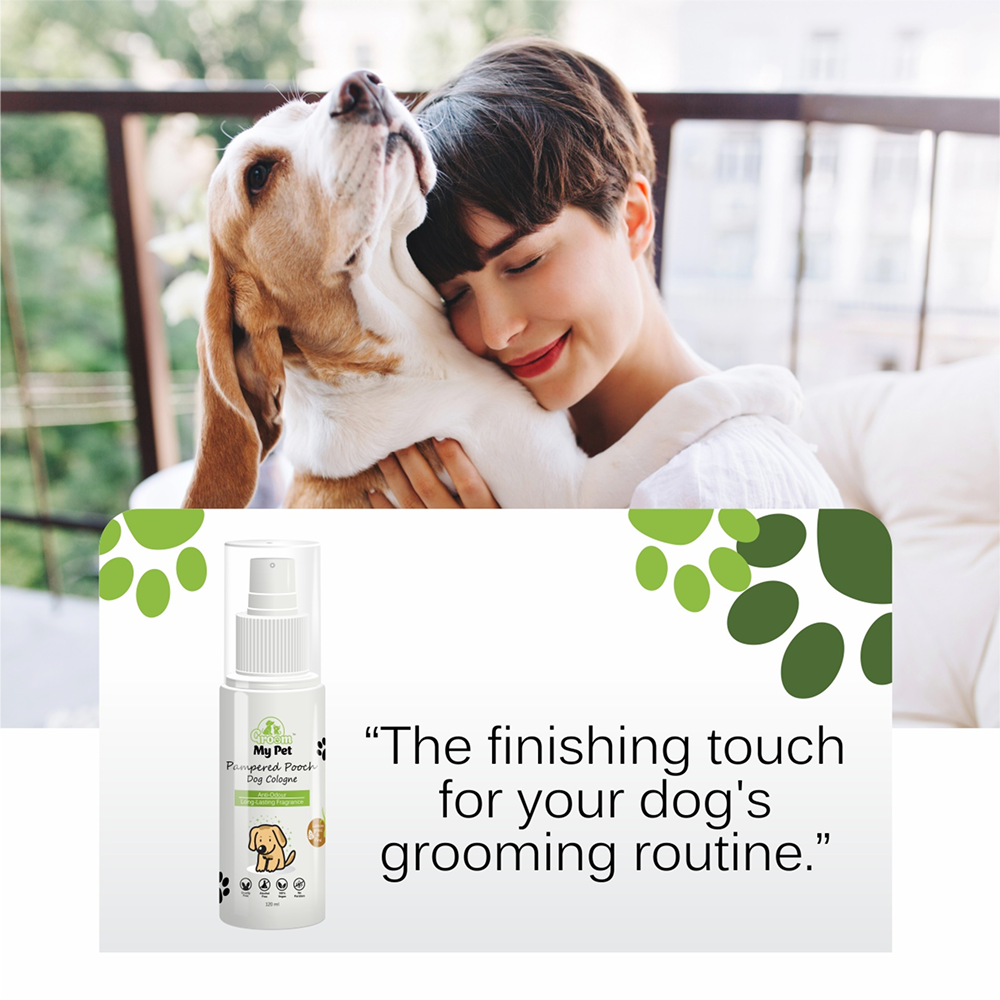 Groom My Pet Lemongrass & Pine Pampered Pooch Cologne for Dogs Dogs-Grooming Supplies Groom My Pet Dropship