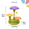 FurryLiving Petunia Multi Level Cat Tree with Scratching Post and Hanging Toy for Cats & Kittens Cats-Toys FurryLiving Dropship