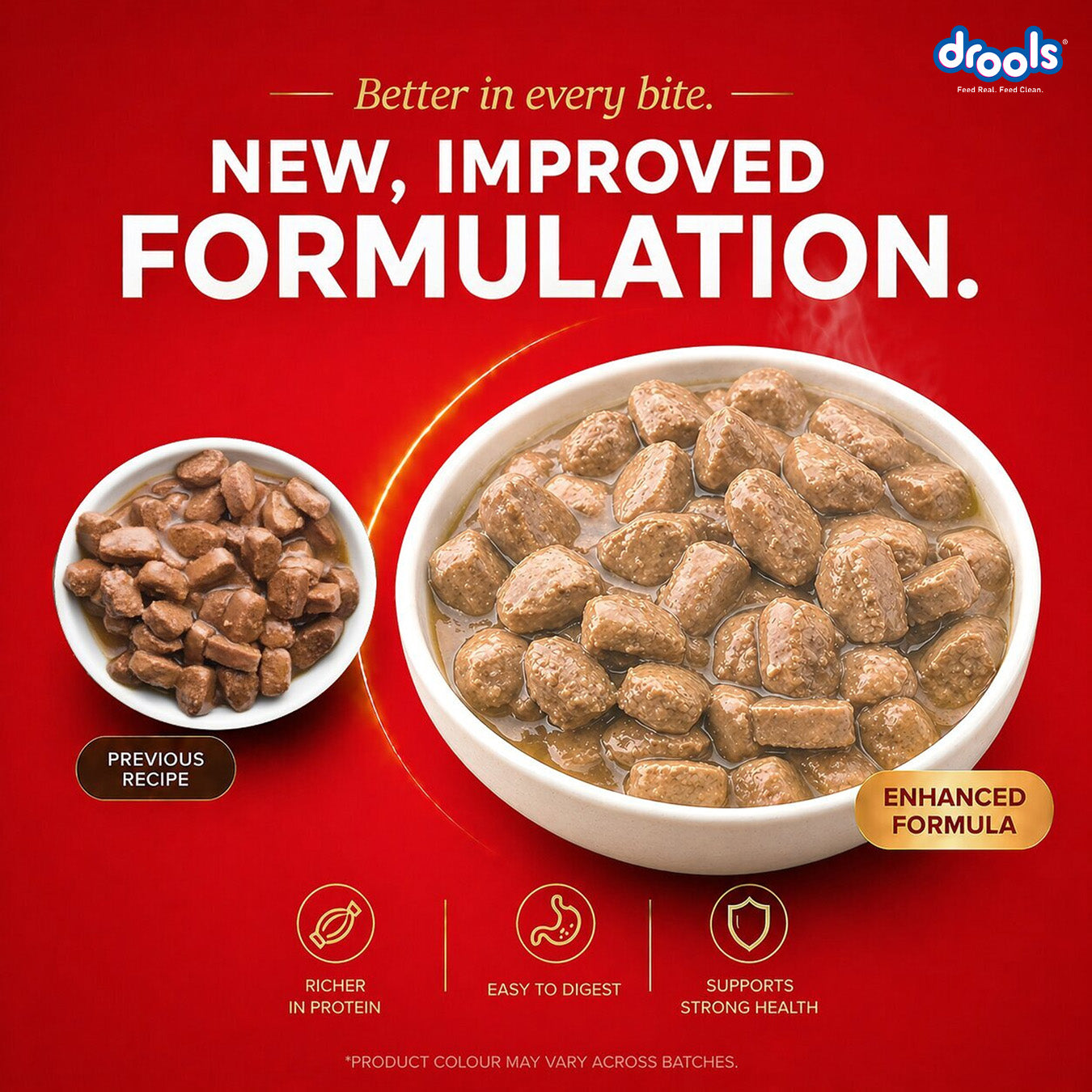 Drools Real Chicken & Chicken Liver Chunks in Gravy Adult Dog Wet Food Dogs-Wet Food Drools