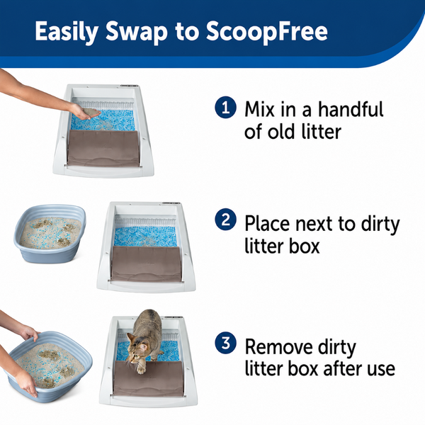 PetSafe ScoopFree 2022 Automatic Self Cleaning Litter Box for Cats