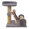 Furrlovers Soft Fur & Dual Jute Rope Scratching Post Tree for Cats (Grey) Cats-Toys Furrlovers Dropship