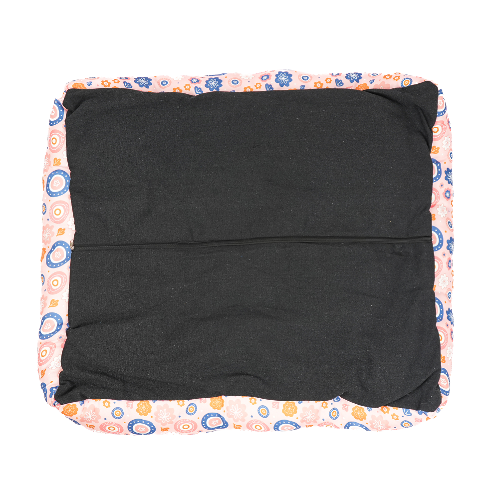 Skatrs Floral Bed for Dogs & Cats (Pink/Blue) Both-Bedding, Mats & Travel Supplies Skatrs
