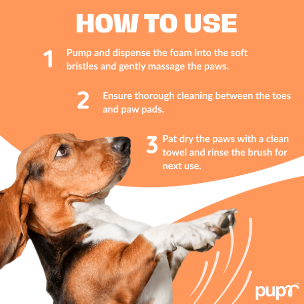 Pupr Lavender Scented Foam Paw Cleaner for Dogs