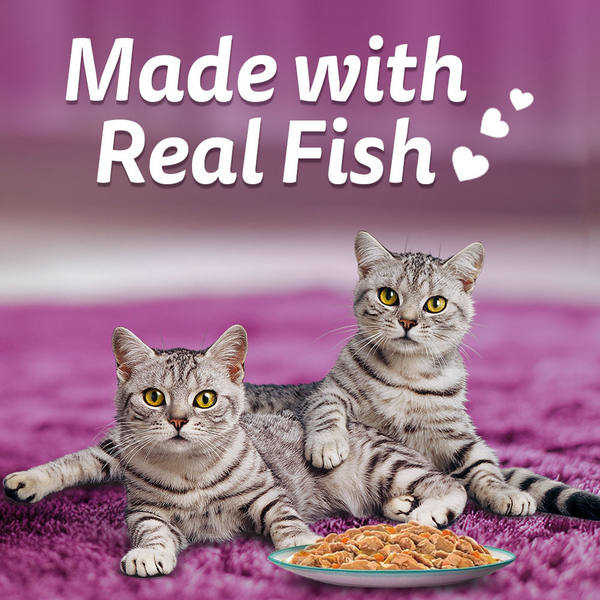 Whiskas Seafood Cocktail With Wakame Seaweed in Gravy Tasty Mix Adult Cat Wet Food