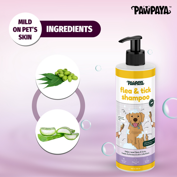 Pawpaya Flea & Tick Shampoo for Dogs