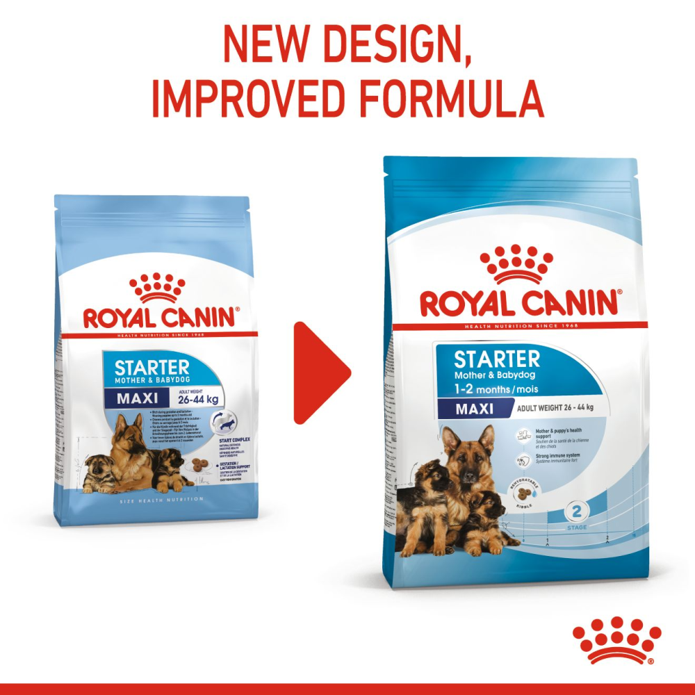 Royal Canin Maxi Starter Dry Dog Food (Get Maxi Adult Wet Food)