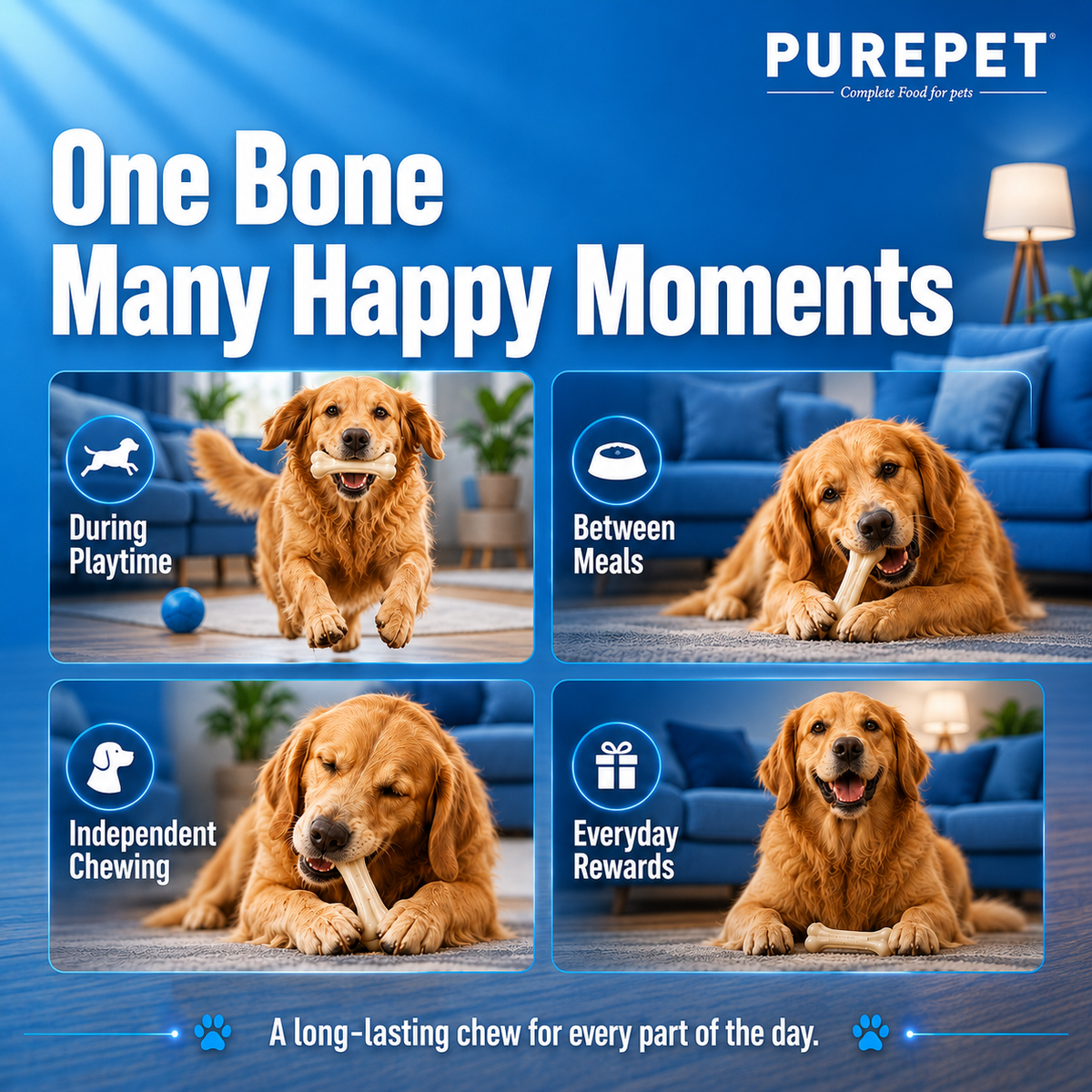 Purepet Chew Bone Dog Treats Dog Treats + Others Purepet