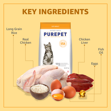 Purepet Real Chicken Adult Dry Cat Food