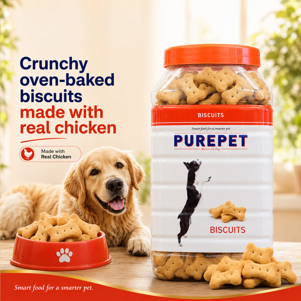 Purepet Chicken Flavour Real Chicken Biscuit Dog Treats