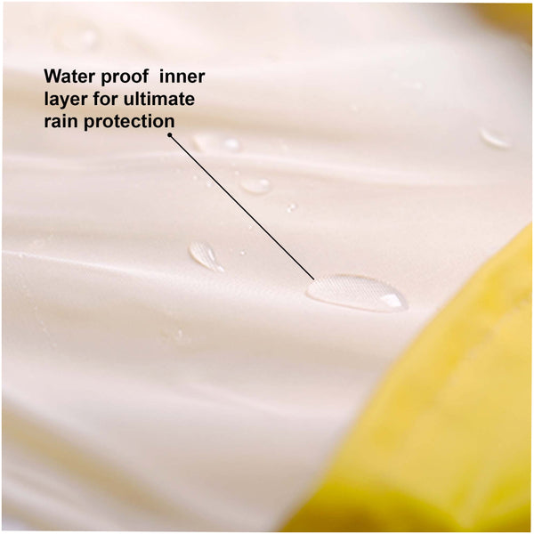 Pets Way Mistiq Yellow Monsoon Fun Raincoat for Dogs