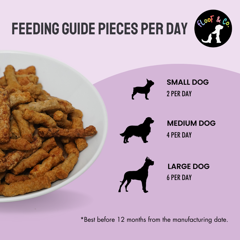 Floof & Co Chewy Pork Chew Jerky Dog Treats Dog Treats + Others Floof & Co