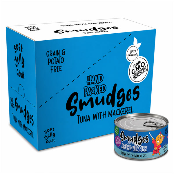 Smudges Tuna Flakes with Mackerel in Soft Jelly Adult Cat Wet Food