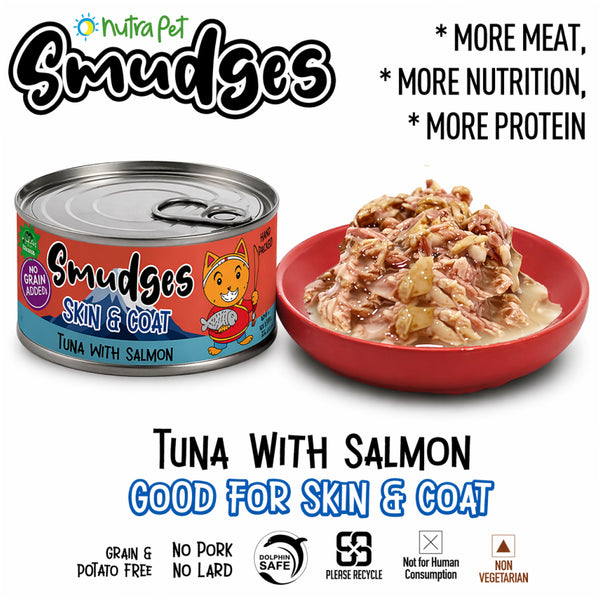 Smudges Tuna Flakes with Salmon in Soft Jelly Adult Cat Wet Food
